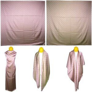 NWT Double Sided Silk Scarf 52"x52" Large Square Shawl Wrap 3017